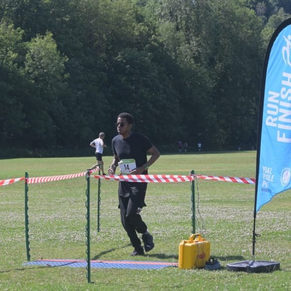 Runner at the PPP finish line 2 2025